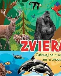 Nalepovačky, vystrihovačky, skladačky Samolepkový album - Zvieratá