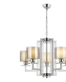 Svietidlá  Luster na reťazi VARANA 5xE27/40W/230V lesklý chróm 301AUR1186