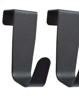 Vešiaky a háčiky na stenu Háčik 2 ks Black