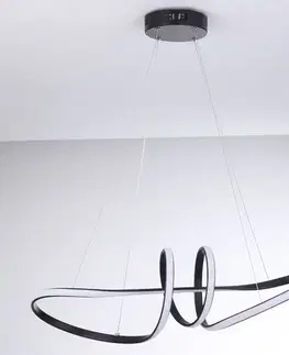 Moderné lampy do obývačky Závesné svietidlo KROTOS BLACK AH-KRLED40BL LED LW1