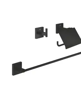 Svietidlá GROHE 411242430 - Sada doplnkov QUICKFIX START CUBE čierna 411242430