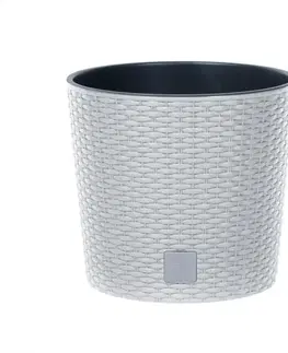 Kvetináče PROSPERPLAST - Kvetináč Rato Round 20cm biely