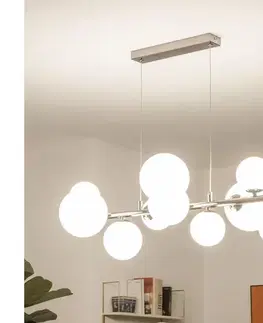 Svietidlá BRILAGI - LED luster na lankách MILLA 10xG9/3W/230V čierny chróm/biela 7010-10CW