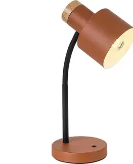 Lampy Rabalux 74100 - Stolná lampa PASTRO 1xE27/20W/230V oranžová 74100