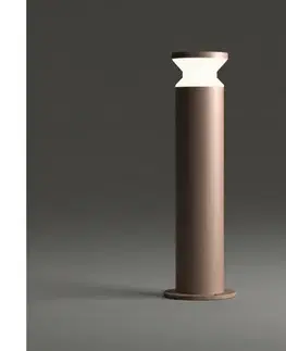 Záhradné lampy Ideal Lux - Vonkajšie svietidlo TORRE 1xE27/15W/230V 60 cm IP65 hnedé 321929