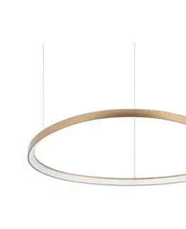 Svietidlá Ideal Lux - LED luster na lanku GEMINI LED/78W/230V 2700K pr. 105 cm CRI 90 mosadz 341637