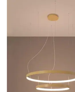 Svietidlá Thoro TH.214 - LED Luster na lanku RIO LED/80W/230V CRI90 3000K zlatá TH.214