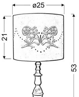 Stolové lampy Biela kancelárska stolová lampa Lans