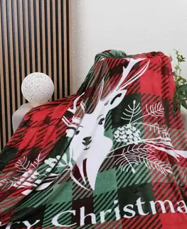 Deky MKLozkoviny.sk Deka mikroplyš 150 × 200 cm – Merry Christmas