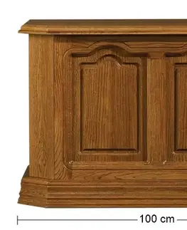 Úložné boxy PYKA Kinga rustikálna truhlica drevo D3