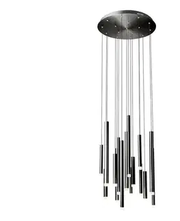 Svietidlá Redo 01-2060 - LED Luster na lanku MADISON 16xLED/4W/230V čierna 01-2060