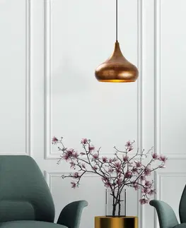 Svietidlá Závesný luster Muba - 11550, medená
