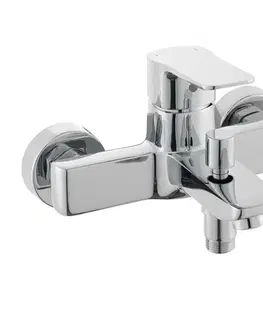 Kúpeľňové batérie Vaňová batéria SAT Cube Way bez sprchového setu 150 mm chróm CU222 CU222