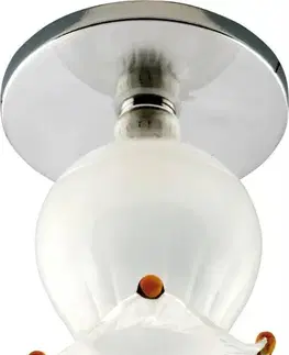 Stropná svetla Stropné svietidlo Candellux Sk-38 so skleneným kvetinovým zvončekom