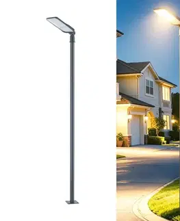 Záhradné lampy BRILAGI-LED Vonkajšie svietidlo so stĺpom a 4 m káblom URBANLIGHT LED/200W/230V antracit IP65 BG4772+BG3822