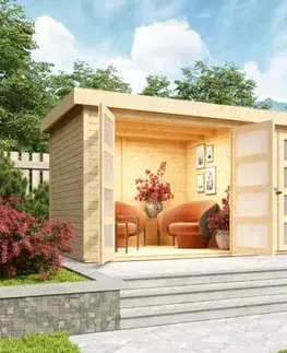 Zahradné domčeky Drevený záhradný domček 404x272 cm Lanitplast