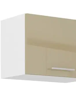 Kuchynské skrinky visiace Kuchynská skrinka Lara 50gu-36 1f Mdf Cappucino lesk