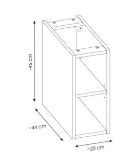 Kúpeľňový nábytok COMAD - Skrinka pod dosku 20cm 5907611656815
