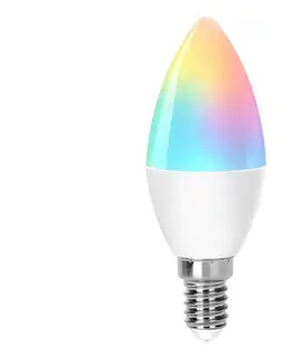 LED osvetlenie  B.V. LED RGBW Žiarovka C37 E14/6,5W/230V 2700-6500K -  S10301O3B