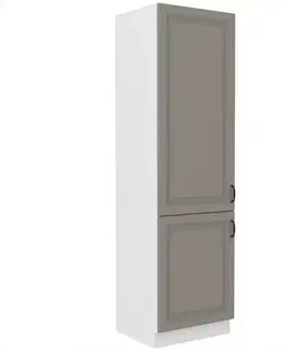 Kuchynské skrinky stojace Kuchynská skrinka Stilo claygrey/biely 60dk/210 2f