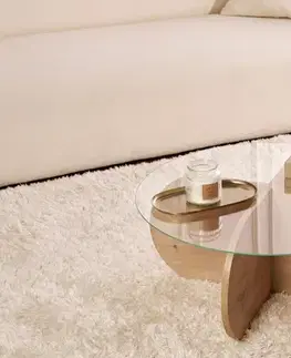 Konferenčné stolíky Konferenčný stolík Aeris - Sapphire Oak, Transparent