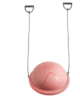 Balančné podložky Balančná podložka inSPORTline Dome Compact s gumovými expandermi ružová