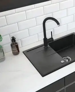 Kuchynské drezy DEANTE DEANTE - Leda grafit - Granitový drez s odkvapkávačom ZRD_2113