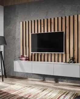 Obývacie steny Obývacia Stena VERTI PGAS VT 2 perla gray/artisan