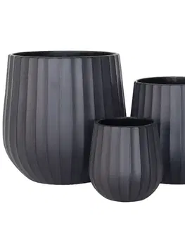 Záhrada Kvetináč lc5067-3s /17x17x17/čierna