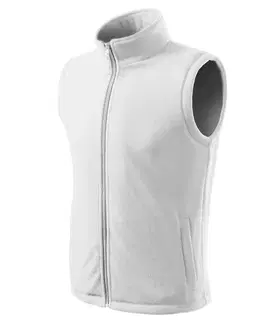 Pánske tričká MALFINI Flísová vesta UNISEX MALFINI biela M