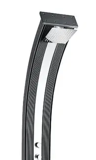 Solárne sprchy 40 L Hanscraft Solárna sprcha DADA CURVE s ručnou sprchou (antracit/inox)