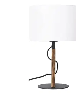 Lampy  Stolná lampa PINUS 1xE27/40W/230V biela/drevo 5164005623