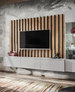 Obývacie steny Obývacia Stena VERTI PGAS VT perla gray/artisan