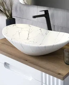 Skrinky s umývadlom ArtCom Kúpeľňová skrinka s umývadlom a doskou FIJI White DU80/1 | 80 cm