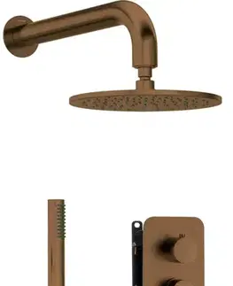 Kúpeľňové batérie DEANTE DEANTE - Silia Concealed BOX, batéria Podomietkový sprchový set, s batériou BOX - so sprchovou hlavicou BXYYCQSM