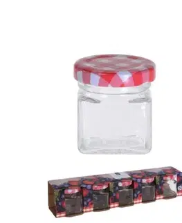 Zaváracie hrnce Kinekus Pohár zavárací TO 43, 50ml + viečko karo, balenie 5ks