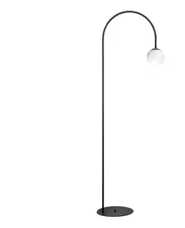 Lampy Zuma Line 1224 - Stojacia lampa BOW 1xE14/10W/230V čierna 1224