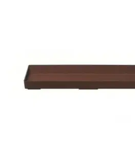 Kvetináče a truhlíky Kinekus Miska pod truhlik plastová, 34cm hnedá T11