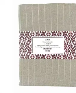 Záclony do obývačky Záclona na páske  ARIA polyester béžová 140x160 Merkury Home
