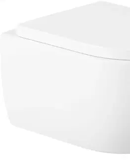 Záchody MEXEN/S - Carmen Závesná WC misa vrátane sedátka, duroplast, biela 30880200