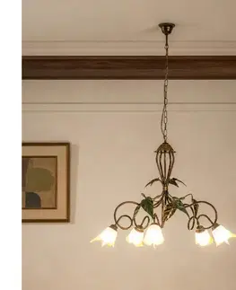 Svietidlá ONLI - Luster na reťazi MIRANDA 5xE14/6W/230V 4620/5