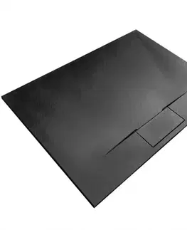 Sprchové vaničky Vanička obdĺžniková Bazalt Long black 80x100