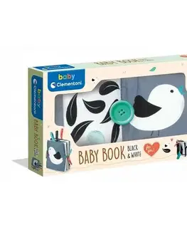 Hračky Clemmy baby Detská knižka, čierno-biela