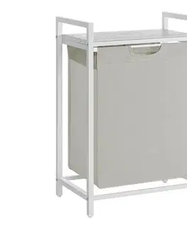 Svietidlá Koš na bielizeň REX biela BLH101W01