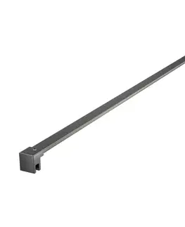 Sprchové dvere Sprchová zástena Walk-in 80 cm SAT vo farbe PVD Gun metal SATBWI80PRGM SATBWI80PRGM