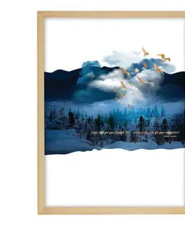 Obrazy Obraz Imagination 30x40cm gold&navy