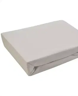 Bytový textil Plachta na posteľ Jersey 90x200 biela 001