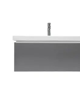 Kúpeľňový nábytok Kúpeľňová skrinka s umývadlom a batériou SAT Feel 60x30x44, 8 cm antracit mat SATFEEL60ANTU4BA SATFEEL60ANTU4BA