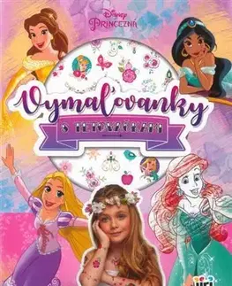 Nalepovačky, vystrihovačky, skladačky Vymaľovanky s tetovačkami: Princezné