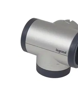 Predlžovacie káble Legrand 049439-Rozboč. zásuvka otočná 2Z Typ E + USB-A + USB-C strieborná/čierna 049439